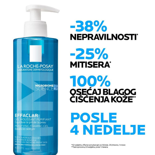 La Roche-Posay EFFACLAR Penušavi gel za čišćenje