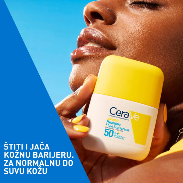 CeraVe Nevidljivi hidratantni fluid za zaštitu od sunca, SPF 50, visoka zaštita