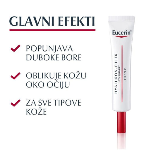 Eucerin Hyaluron-Filler + Volume-Lift Krema za područje oko očiju SPF15