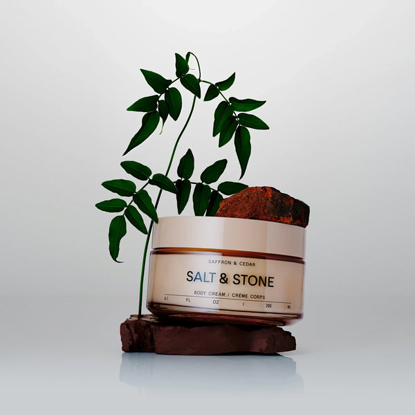 Salt & Stone Body Cream Saffron & Cedar - detalj 3
