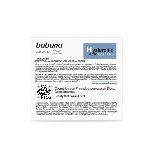 Babaria Hyaluronic Acid Krema za Lice