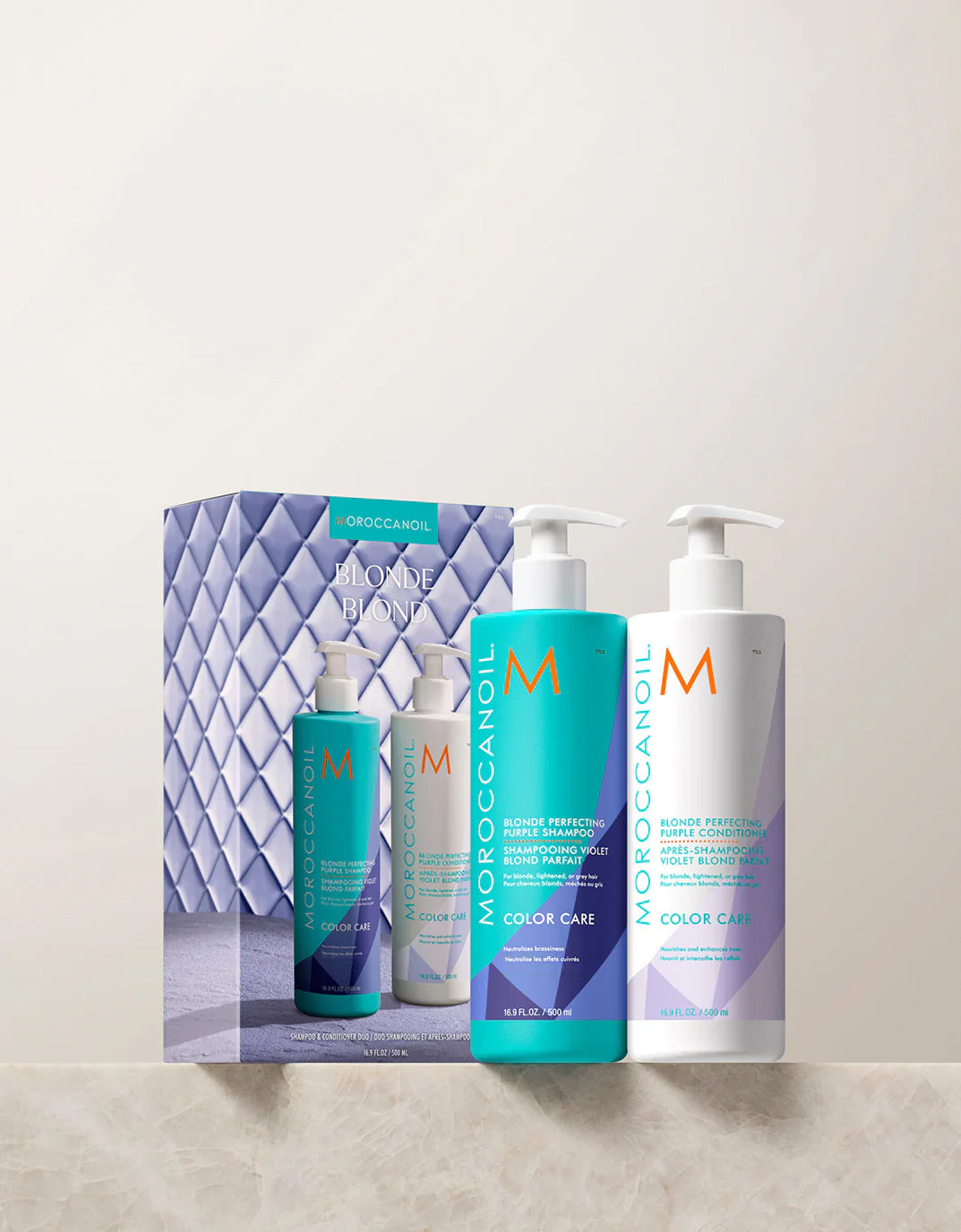 Moroccanoil Duo ljubičasto-plavi duo set