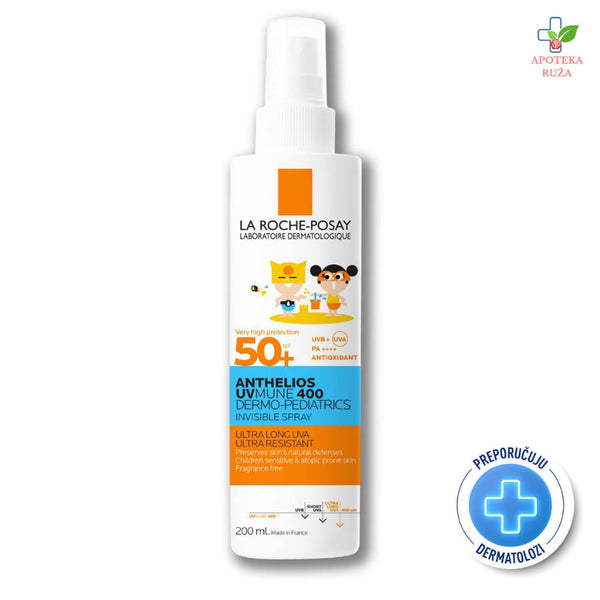 La Roche Posay Anthelios UVMUNE 400 Pedijatrijski Sprej SPF 50+ 200ml