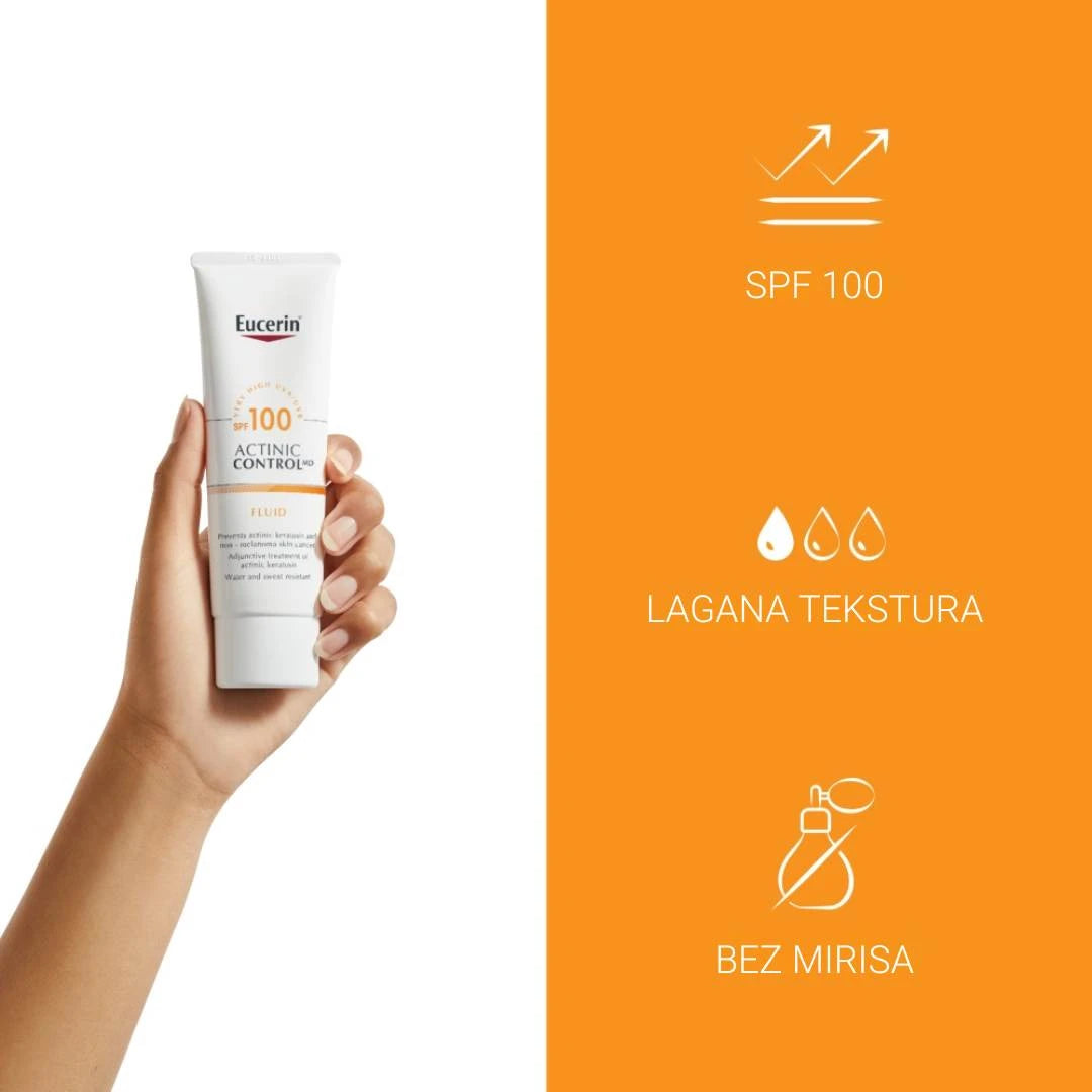 Eucerin Actinic Control MD SPF 100 fluid za zaštitu od sunca, 80 ml