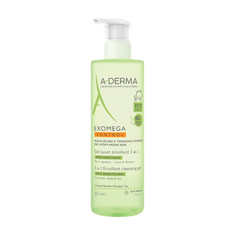 A-Derma Exomega Control gel za pranje 2u1 500 ml