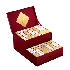 YSL Beauty adventski kalendar 2026, otvorena kutija sa 24 vrata