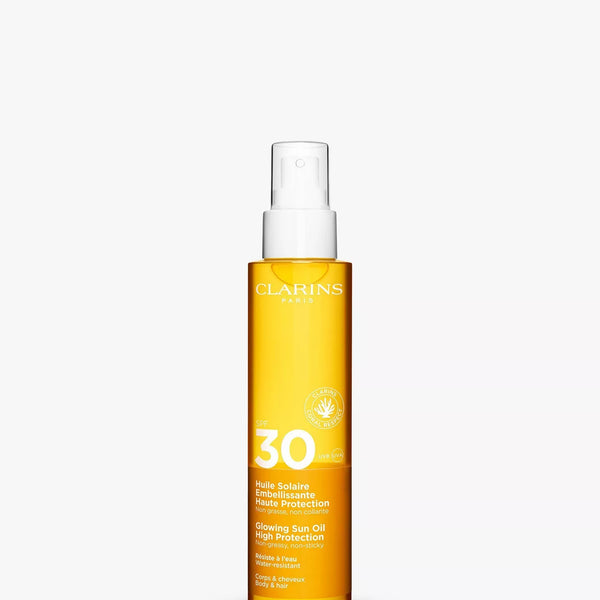 Clarins Glowing Sun Oil High Protection SPF30