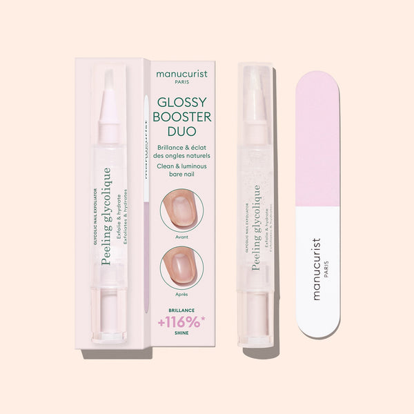 Manucurist Glossy Booster Duo (piling + polirer za nokte)