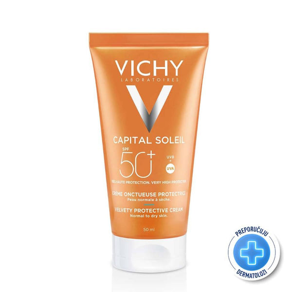 Vichy Ideal Soleil baršunasta krema za lepši izgled kože SPF 50+ 50ml
