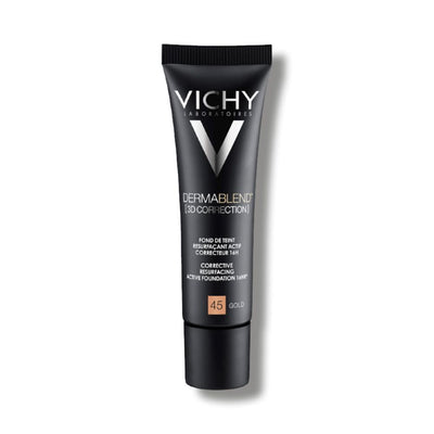 Vichy dermablend 3d korektivni puder za masnu kožu, 45 Gold