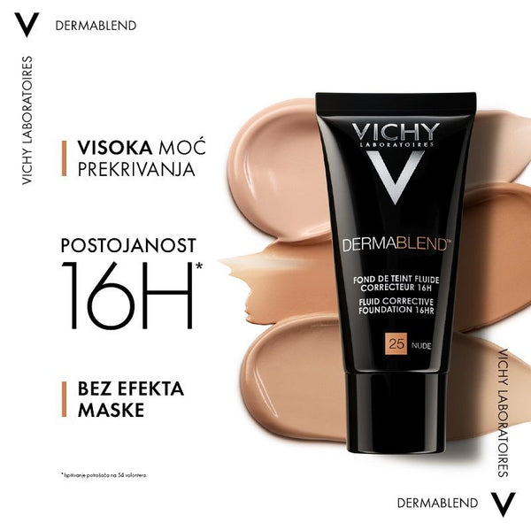 Vichy Dermablend Corrector Tečni korektivni puder SPF 35, 30 ml, 30 Beige