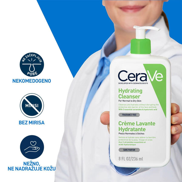 CeraVe Hidratantna emulzija za čišćenje za normalnu do suvu kožu