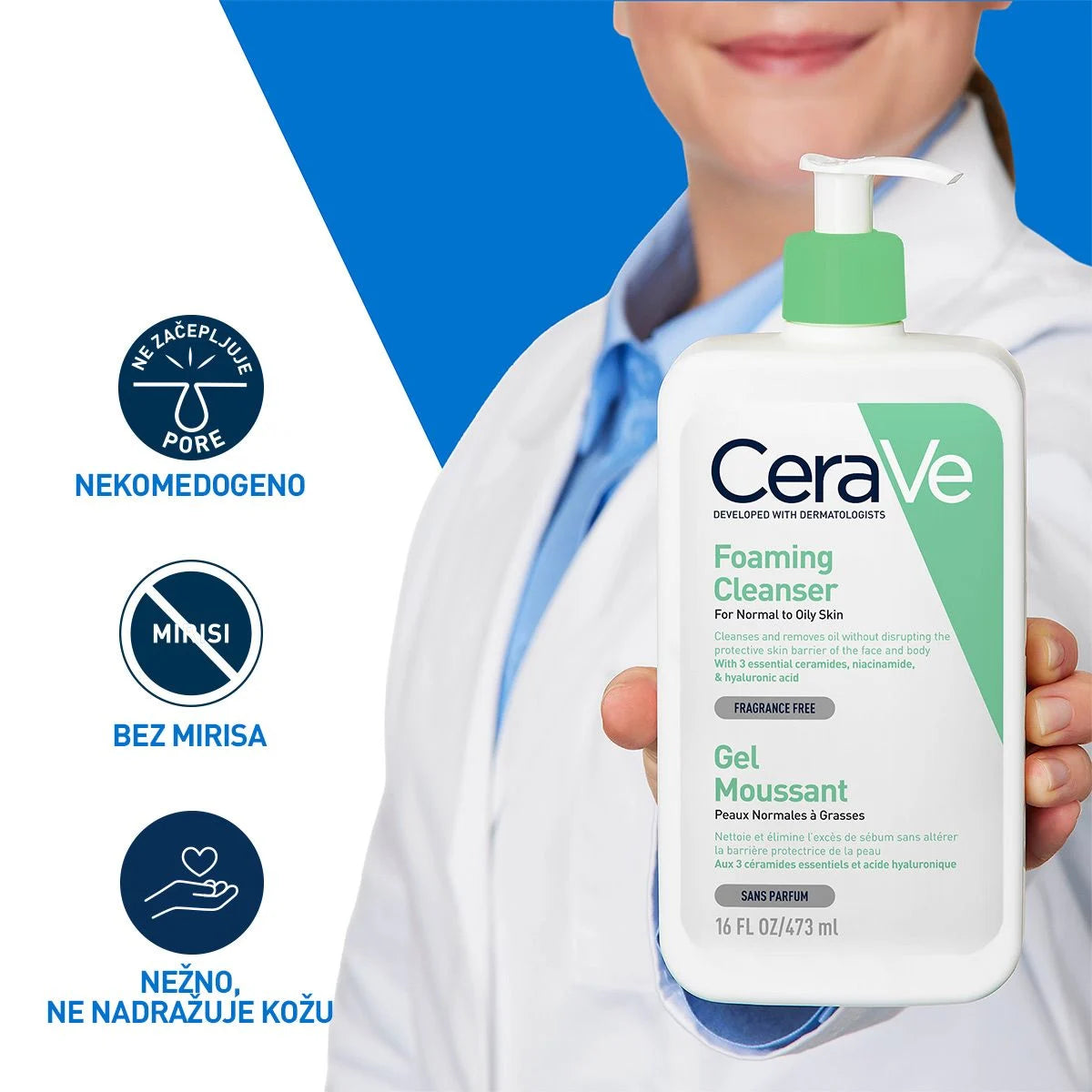 CeraVe Penušavi gel za čišćenje 1000ml