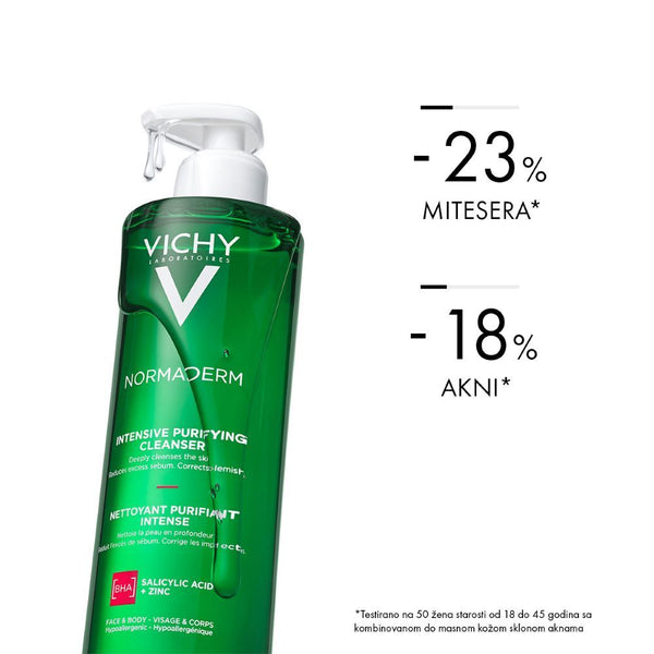 Vichy normaderm gel za dubinsko čišćenje masne kože, 400 ml