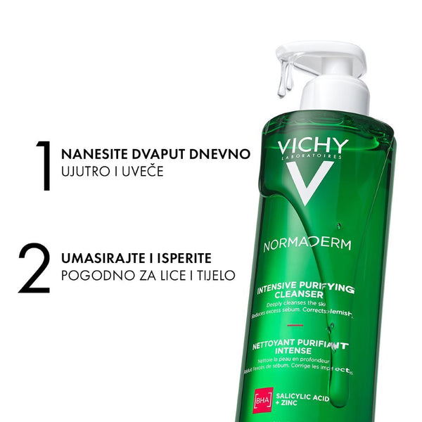 Vichy normaderm gel za dubinsko čišćenje masne kože, 400 ml