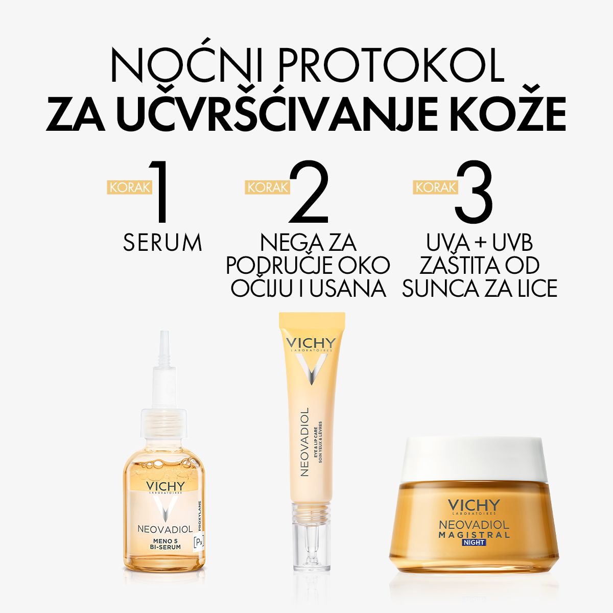 Vichy Neovadiol Postmeno Hranjiva noćna nega za čvrstinu kože u postmenopauzi s omega kiselinama, 50 ml