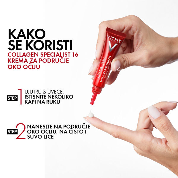 Vichy Liftactiv collagen specialist krema za predeo oko očiju, 15ml