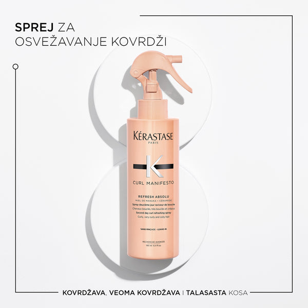 Kérastase Curl Manifesto Sprej Za Osvežavanje Kovrdži 190ml