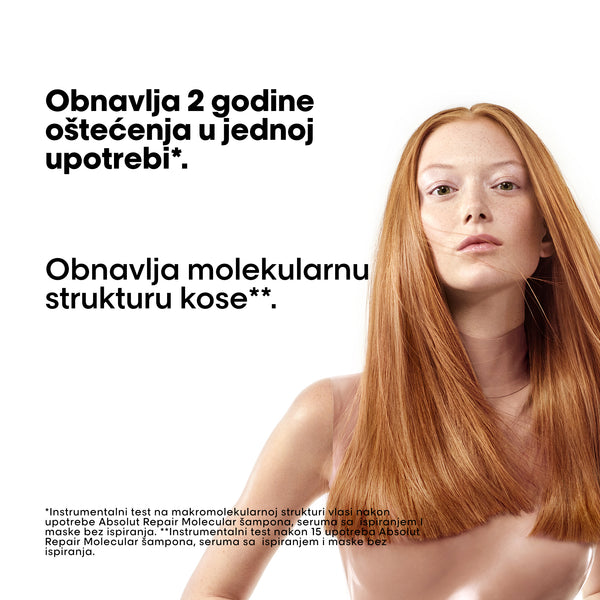 L'Oréal Professionnel Absolut Repair Molecular maska za kosu bez ispiranja 50ml (putno pakovanje)