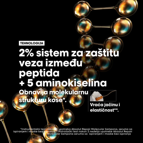 L'Oréal Professionnel Absolut Repair Molecular maska za kosu bez ispiranja 50ml (putno pakovanje)