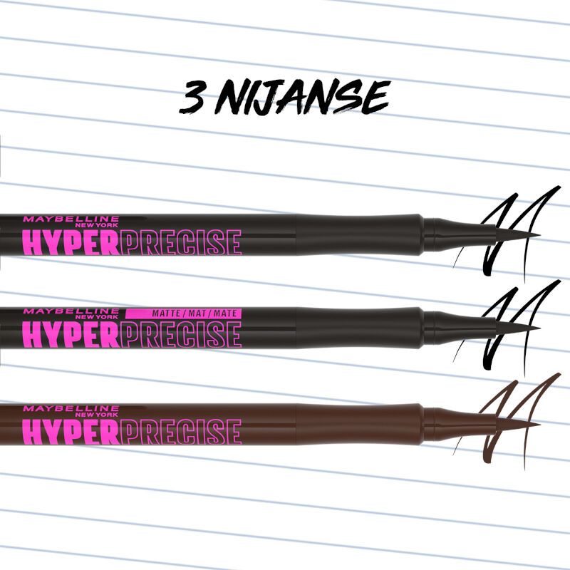 Maybelline New York Hyper precise ajlajner 701 Matte Onyx