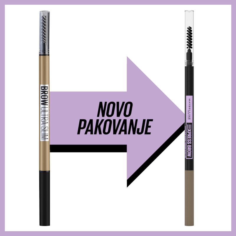Maybelline New York Brow Ultra Slim Olovka za obrve 03 Warm Brown