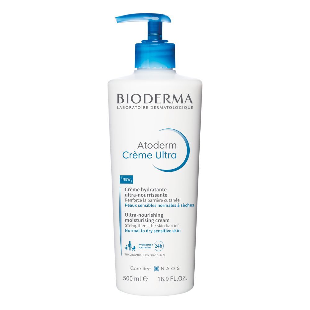 Bioderma ATODERM Crème ULTRA / Hranljiva krema za veoma suvu I osetljivu kožu, za lice I telo, 500mL