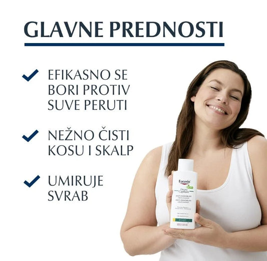 Eucerin DermoCapillaire Krem šampon protiv suve peruti 250ml
