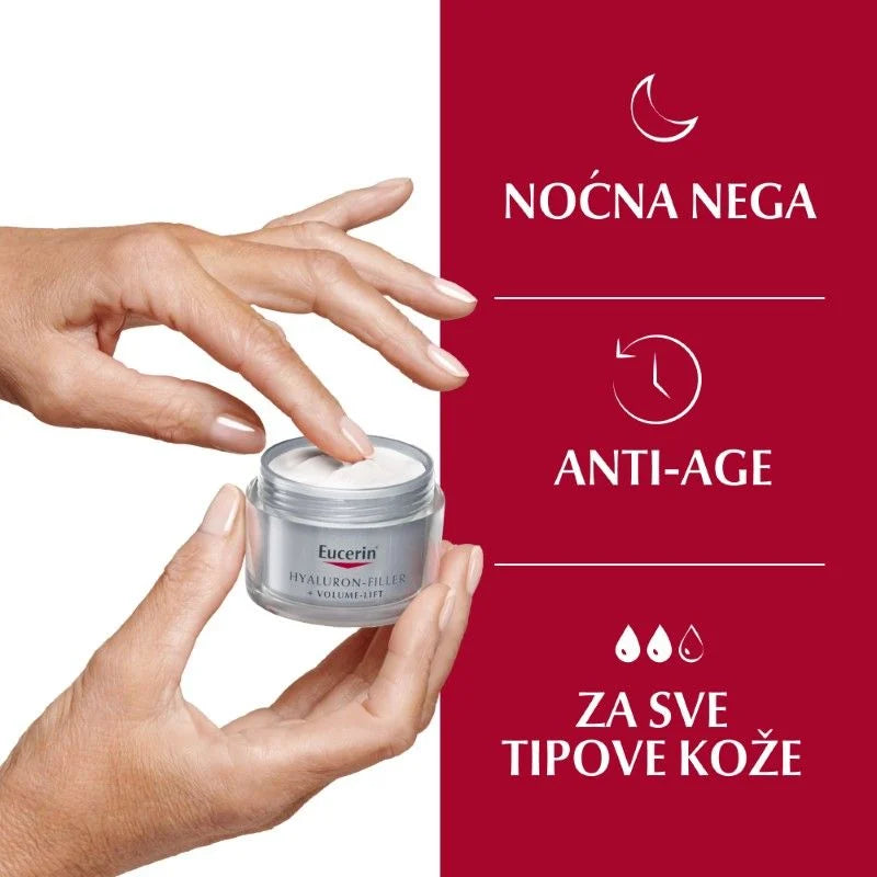 Eucerin Hyaluron-Filler + Volume-Lift Noćna krema 50ml