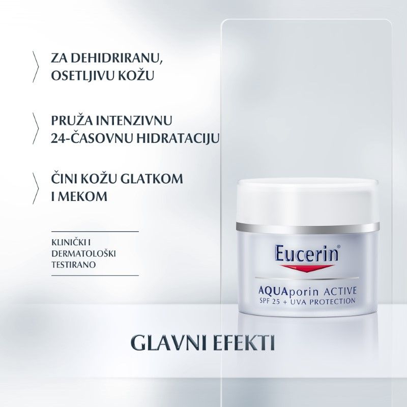 Eucerin AQUAporin Hidratantna krema za lice sa SPF 25 i UVA zaštitom 50ml