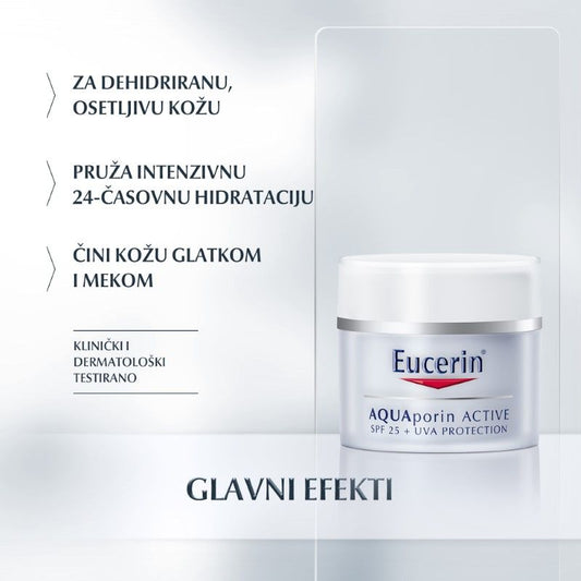 Eucerin AQUAporin Hidratantna krema za lice sa SPF 25 i UVA zaštitom 50ml