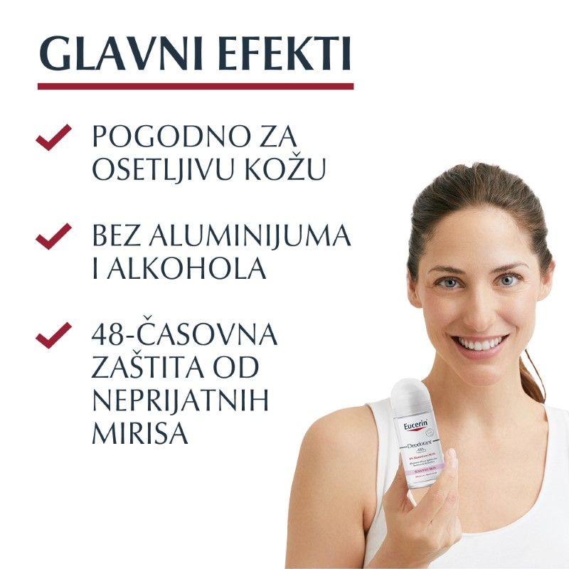 Eucerin Dezodorans pH5 Roll-On sa 0% aluminijuma 50ml
