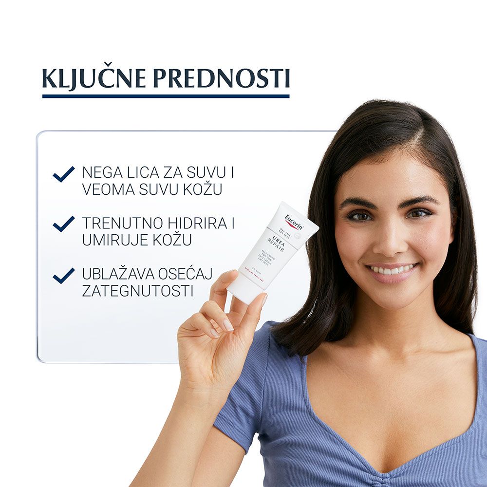 Eucerin Dnevna krema za lice sa 5% Uree 50ml