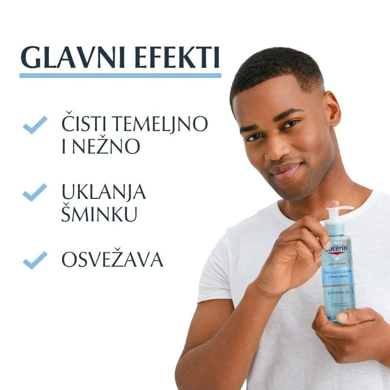 Eucerin DermatoCLEAN [HYALURON] Gel za čišćenje lica 200ml