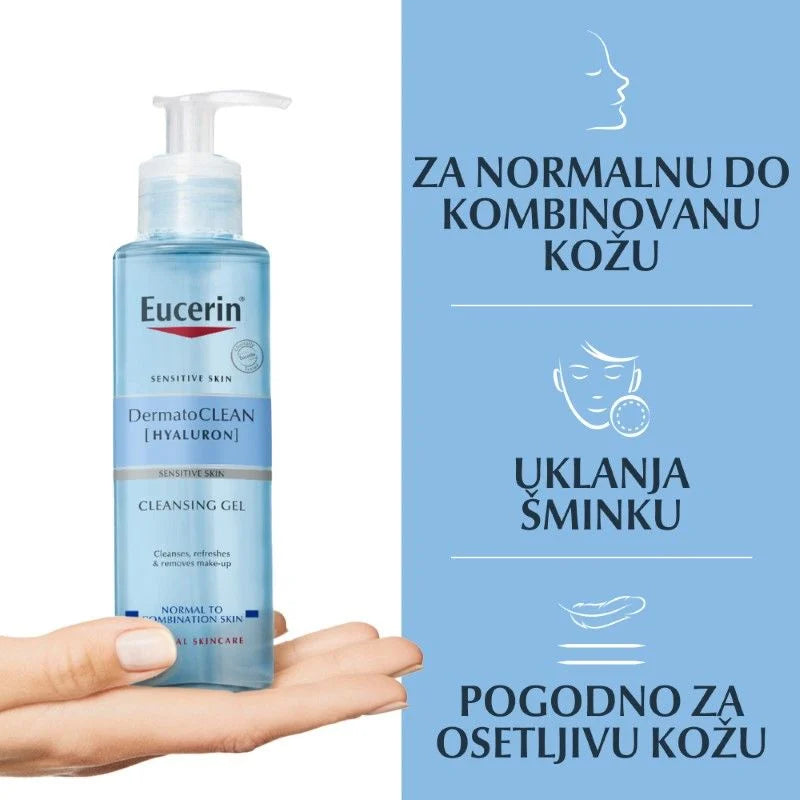 Eucerin DermatoCLEAN [HYALURON] Gel za čišćenje lica 200ml