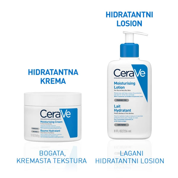 CeraVe Hidratantna krema za suvu do vrlo suvu kožu 340 ml