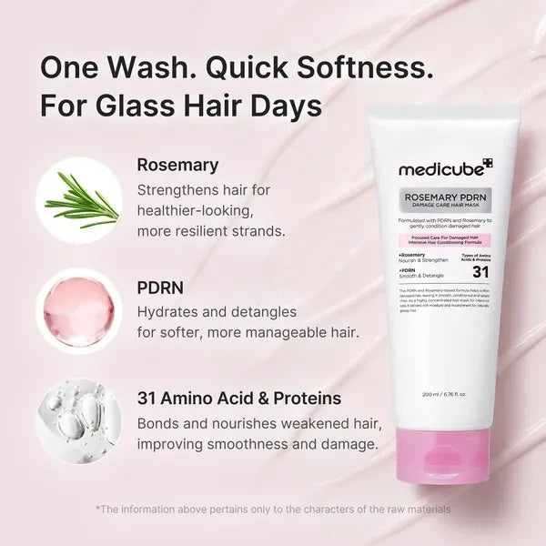 Medicube Rosemary PDRN Damage Care Hair Mask 200ml
