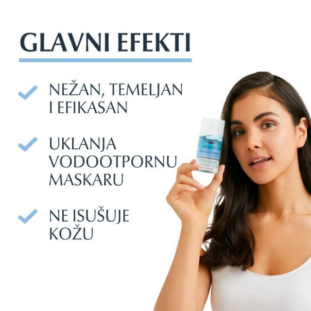 Eucerin Dermatoclean Micelarna Voda za Oči 125 ml