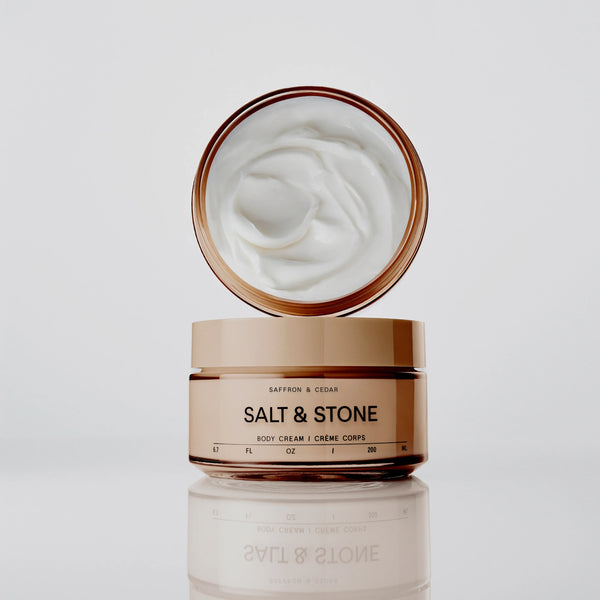 Salt & Stone Body Cream Saffron & Cedar - detalj 1