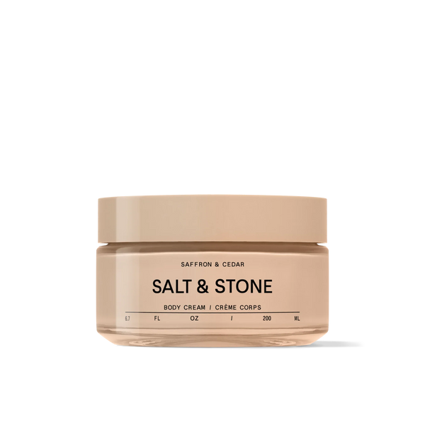 Salt & Stone Body Cream Saffron & Cedar - pakovanje