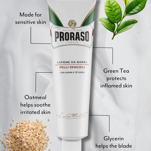 Proraso Krema za brijanje Sensitive — Zeleni čaj i zobena kaša