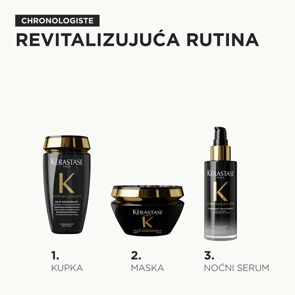 Kérastase Chronologiste Masque Intense Régénérant – Intenzivna maska koja regeneriše za kosu oslabljenu znakovima starenja, 200 ml