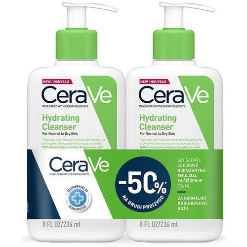 CeraVe Hydrating Cleanser Duo Pack 236ml + 236ml