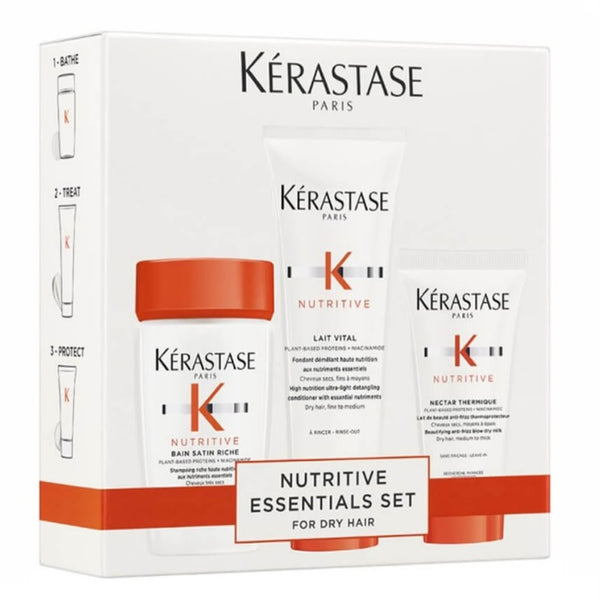 Kérastase Nutritive putni poklon set (kupka 80 ml + nega 75 ml + Nectar Thermique)
