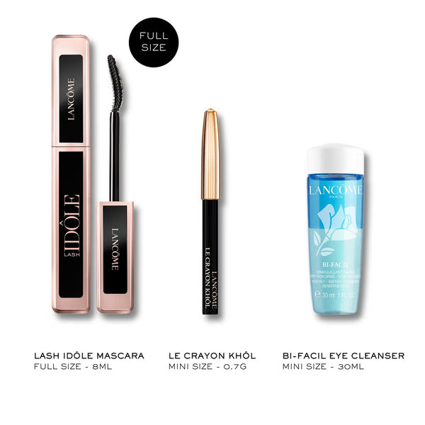 Lancôme Lash Idôle + Mini Khôl + Bi‑Facil 30 ml Set ×25
