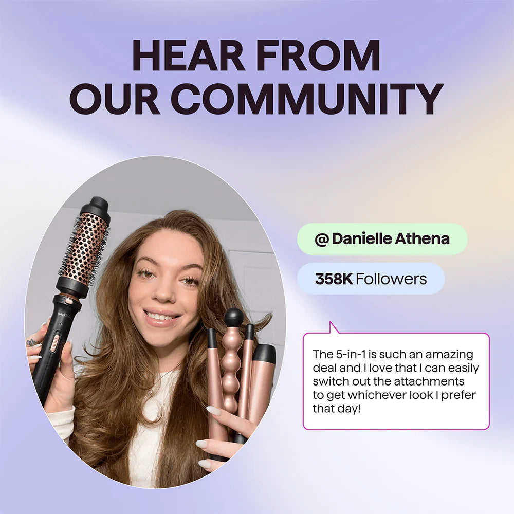 Wavytalk Multi Curl 5-in-1 Curling Wand Set