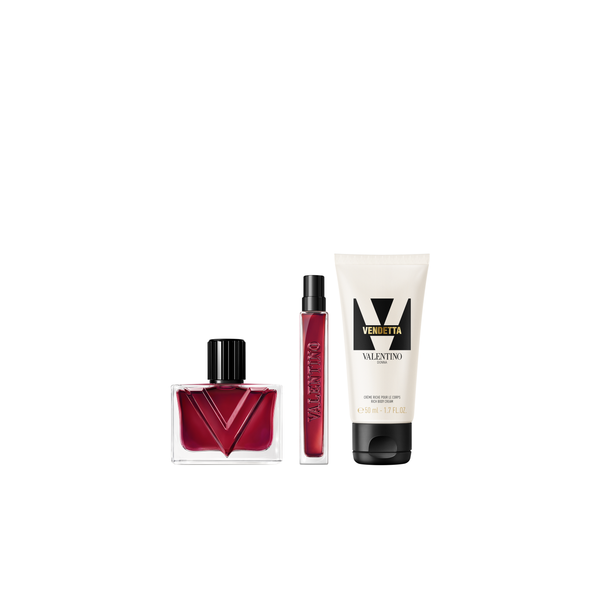 Valentino Vendetta Donna poklon set (50 ml + 10 ml + balzam za telo 50 ml)