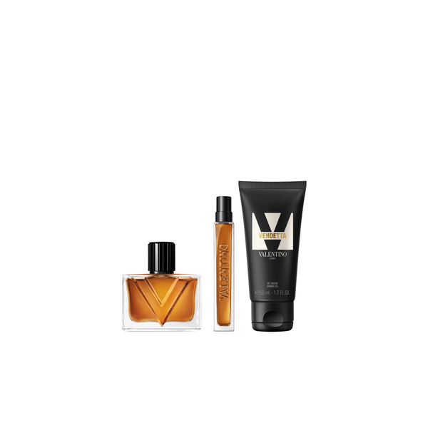 Valentino Vendetta Uomo poklon set (50 ml + 10 ml + gel za tuširanje 50 ml)